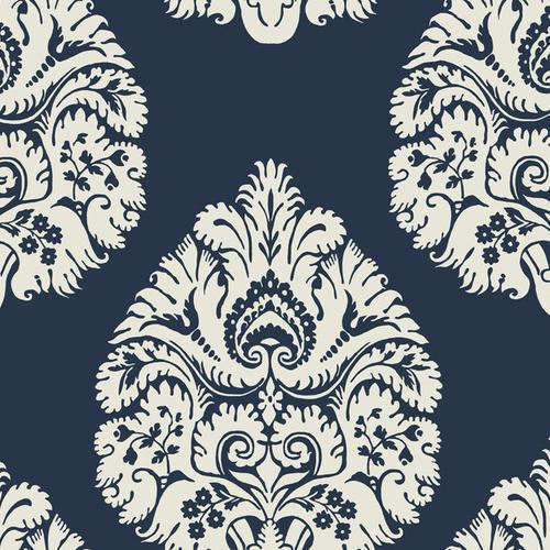 Teardrop Damask Wallpaper