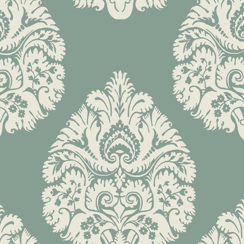 Teardrop Damask Wallpaper