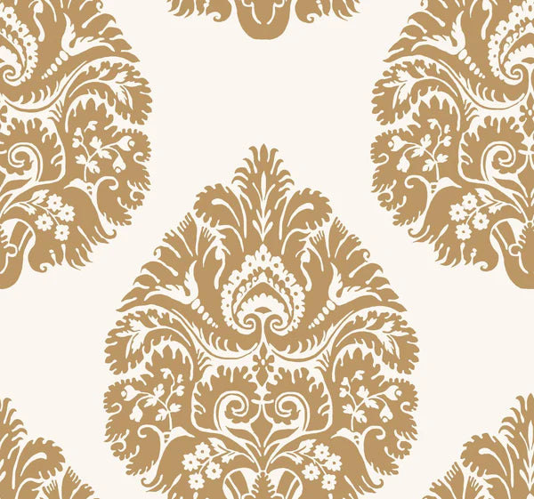 Teardrop Damask Wallpaper