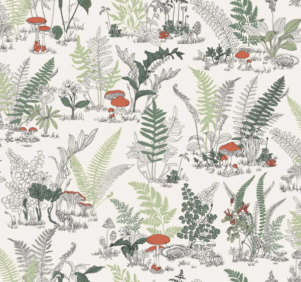 Mushroom Garden Toile