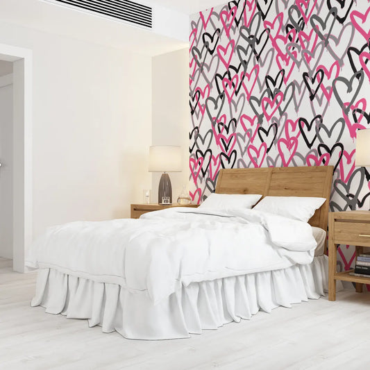 Pink Graffiti Hearts
